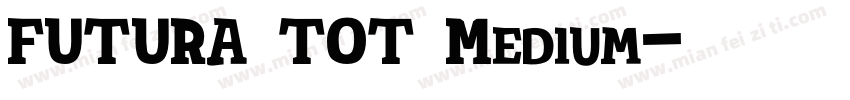FUTURA TOT Medium字体转换